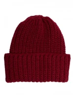 M895 Žebrovaná čepice - bordó M895 Žebrovaná čepice - bordó