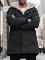 Pánská zimní bunda parka s kapucí zelená FashionStreet TX4966z