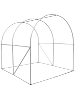 ZAHRADNÍ TUNEL 200x200x200 cm PE KONSTRUKCE ZELENÁ OCEL