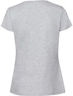 Fruit of the Loom Lady-Fit Iconic 195 T Dámské tričko z těžké bavlny 16.1424 heather grey Fruit of the Loom Lady-Fit Iconic 195 T Dámské tričko z těžké bavlny 16.1424 heather grey