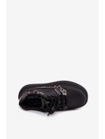 Dámské tenisky na platformě Big Star SS274358 leopardí černé