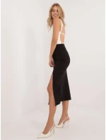 Sukně MI SD 25999.73 černá a stříbrná