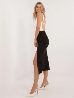 Sukně MI SD 25999.73 černá a stříbrná