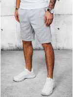 FashionStreet pánské světle šedé teplákové kraťasy SX2191 FashionStreet pánské světle šedé teplákové kraťasy SX2191