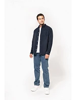 Kariban K 599 Manšestrová košile s dlouhým rukávem 20.K599 washed dark navy Kariban K 599 Manšestrová košile s dlouhým rukávem 20.K599 washed dark navy
