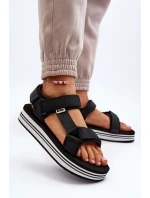 Dámské sandály na platformě Lee Cooper LCW-24-05-2753L Černé