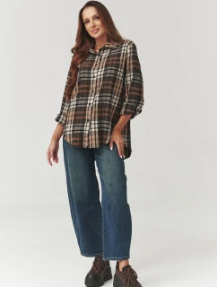 Košile s dlouhým rukávem model 219733 Makadamia