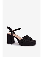 Sandály na podpatku model 226333 Step in style Sandály na podpatku model 226333 Step in style