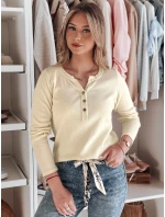 Dámské tričko s dlouhým rukávem FELORIA light beige FashionStreet RY2776