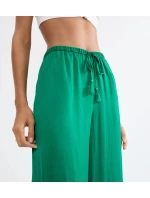 Summer Satin Trousers - GREEN - TRIUMPH GREEN - TRIUMPH
