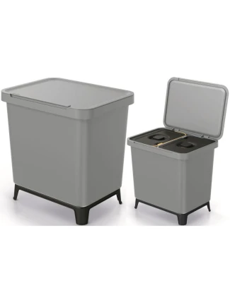 SORTIBOX 2W1 SMOOTH GRAY odpadkový koš
