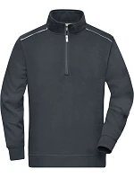 Daiber JN 895 Pracovní mikina s 1/4 zipem - Solid 02.0895 carbon Daiber JN 895 Pracovní mikina s 1/4 zipem - Solid 02.0895 carbon