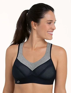 PanAlp wool sportovní podprsenka 5555 black/melange - Active