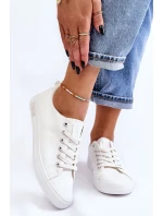Dámské hladké nízké tenisky Big Star LL274058 Bílé