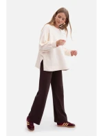 B300 Kalhoty z žebrového úpletu - tmavá čokoláda B300 Kalhoty z žebrového úpletu - tmavá čokoláda