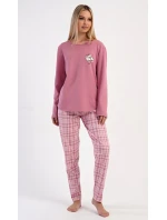 Dámské pyžamo dlouhé Kotě se šálou