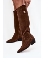 Kozačky na podpatku  model 220208 Step in style