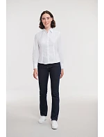 Russell Athletic 924F Popelínová halenka s dlouhým rukávem 11.924F white Russell Athletic 924F Popelínová halenka s dlouhým rukávem 11.924F white
