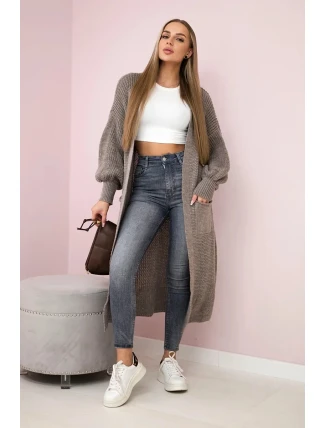 Svetr dlouhý kardigan fango Svetr dlouhý kardigan fango