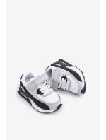 Dětské Kožené Sportovní Boty Na Platformě Černo-Bílé Lori