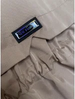 Tmavě béžová bunda parka s ozdobnou podšívkou BH Forever (2) (BH-2401) Tmavě béžová bunda parka s ozdobnou podšívkou BH Forever (2) (BH-2401)