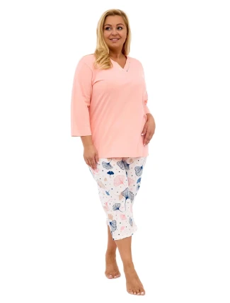 Dámské pyžamo 389/389 Nina plus - CORNETTE Dámské pyžamo 389/389 Nina plus - CORNETTE