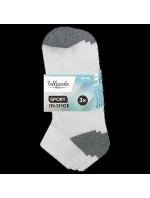Pánské kotníkové ponožky 3 páry SPORT MEN IN-SHOE 3x - BELLINDA - bílá