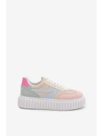 Dámské tenisky na platformě z eko semiše vícebarevné Cadrina