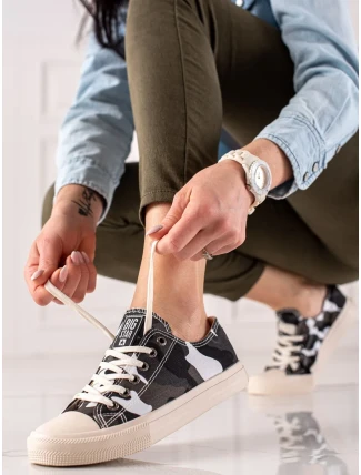 Výborné vícebarevné  tenisky dámské bez podpatku