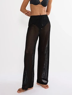 Dámské pyžamové kalhoty Beach MyWear Crochet Trousers černá - TRIUMPH