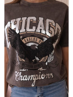 Třená bavlněná halenka Chicago Eagles Bronze+Silver