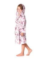 Dětský župan Toya s kapucí pink - Vestis