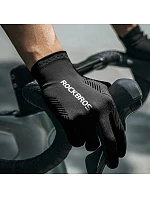 Cyklistické rukavice Rockbros jaro/léto/podzim, plné, velikost: XL- černé Cyklistické rukavice Rockbros jaro/léto/podzim, plné, velikost: XL- černé