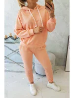 Souprava mikiny s kapucí meruňková Souprava mikiny s kapucí meruňková