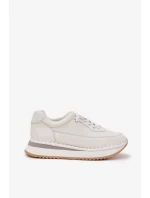 Dámské tenisky na platformě Big Star – bílé