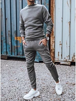 Pánská antracitová tepláková souprava FashionStreet AX0522 Pánská antracitová tepláková souprava FashionStreet AX0522