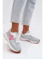 Dámské sportovní boty na platformě modré Janelora