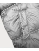 Šedá dámská bunda se střihem bubliny S'west (B8190-9)