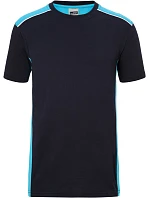 Daiber JN 860 Pánské pracovní tričko - Color 02.0860 navy/turquoise Daiber JN 860 Pánské pracovní tričko - Color 02.0860 navy/turquoise