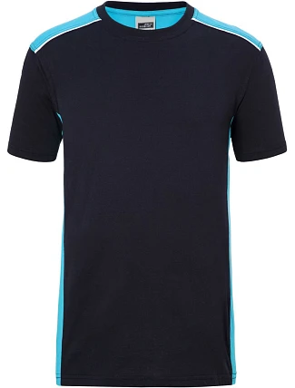 Daiber JN 860 Pánské pracovní tričko - Color 02.0860 navy/turquoise Daiber JN 860 Pánské pracovní tričko - Color 02.0860 navy/turquoise