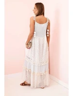 Dámské boho šaty s ramínky modrý Dámské boho šaty s ramínky modrý