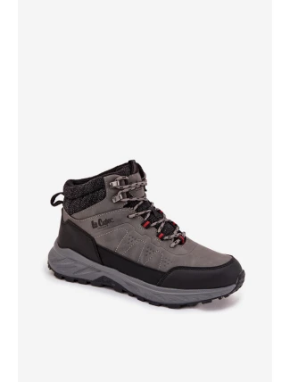 Pánské zateplené trekingové boty Lee Cooper – šedé