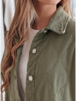 Dámská přechodná košilová bunda oversize KOSMOJACK khaki FashionStreet TY4840 Dámská přechodná košilová bunda oversize KOSMOJACK khaki FashionStreet TY4840