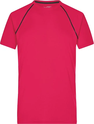 Daiber JN 496 Pánské funkční tričko 02.0496 bright pink/titan