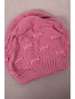 Dámská čepice Nastia K373 tmavě růžová