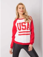 Mikina DS BL 1111.06P bílá a červená Mikina DS BL 1111.06P bílá a červená