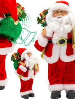 Vánoční dekorativní mickey stojící deluxe 30cm RED dětské