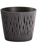 PÍSEČNÝ KULATÝ RYBNÍK Š 19 CM ANTRACITOVÝ