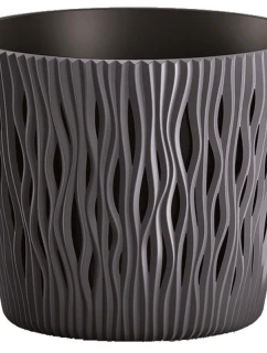 PÍSEČNÝ KULATÝ RYBNÍK Š 19 CM ANTRACITOVÝ