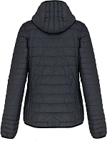 Kariban K 6111 Lehká dámská prošívaná bunda s kapucí 20.6111 marl dark grey